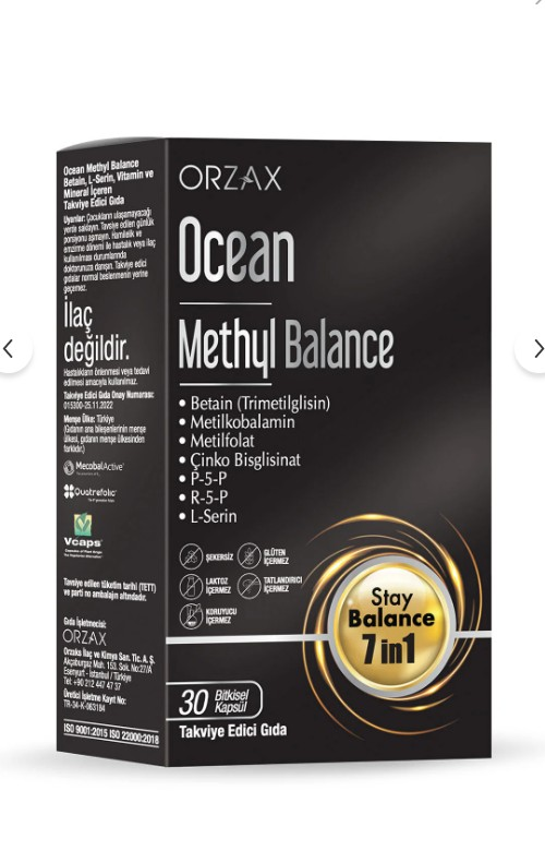 Orzax Ocean Methyl Balance 30 Kapsül