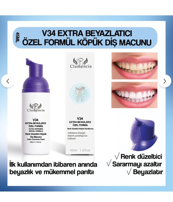 Clamencia TWG Renk Düzeltici Diş Köpüğü