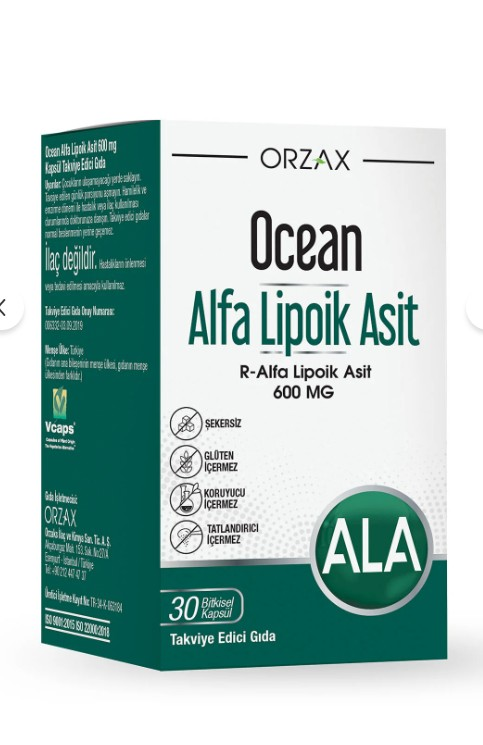 Orzax Ocean Alfa Lipoik Asit 600 mg 30 Tablet