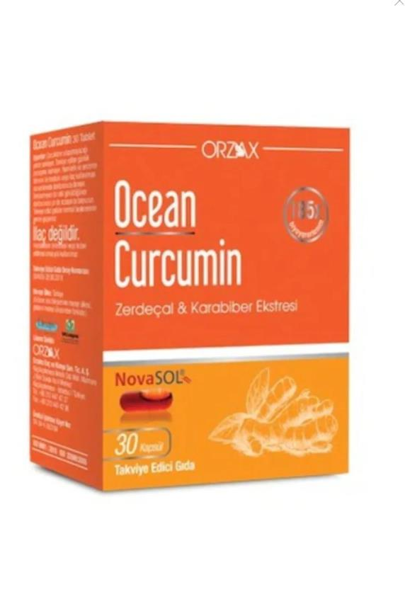 Orzax Ocean Curcumin Karabiber Ekstresi Takviye Edici Gıda 30 Kapsül