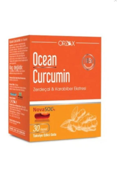 Orzax Ocean Curcumin Karabiber Ekstresi Takviye Edici Gıda 30 Kapsül