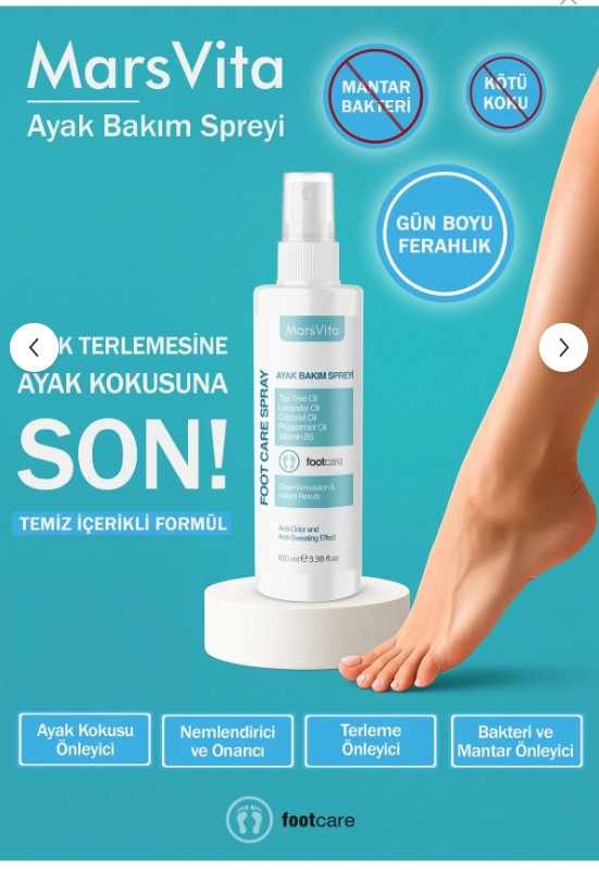 MARSVİTA Ayak Bakım Spreyi 100 ml