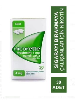 Nicorette Freshmint 4mg Naneli 30 lu Nikotin Sakızı