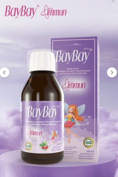 BayBay Immun Kekik, Meyan, Aserola Ektresi ve Çinko İçeren Takviye Edici Gıda 150 ml