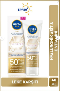 Nivea Sun Luminous630 Anti Spot Leke Karşıtı Spf 50 Güneş Kremi 40 ml