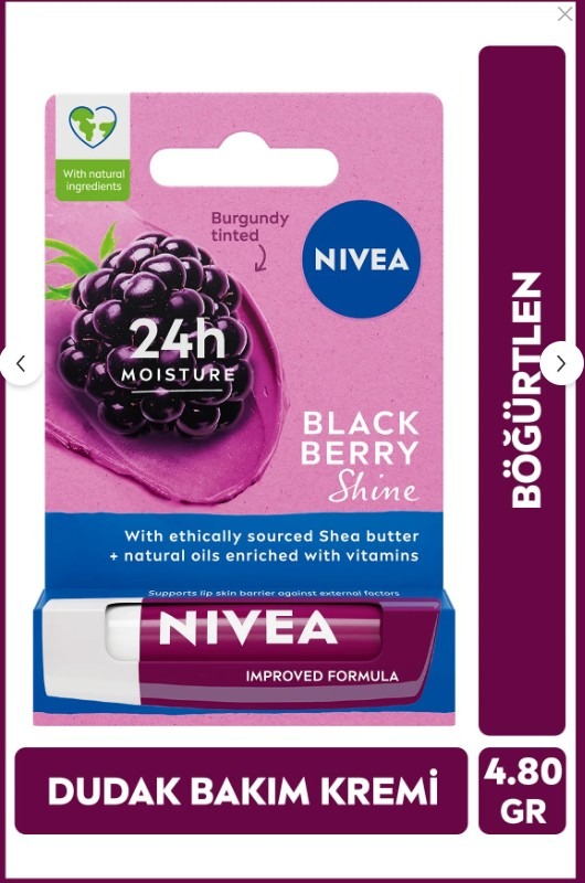 Nivea Blackberry Böğürtlen Lip Stick 4.8 gr