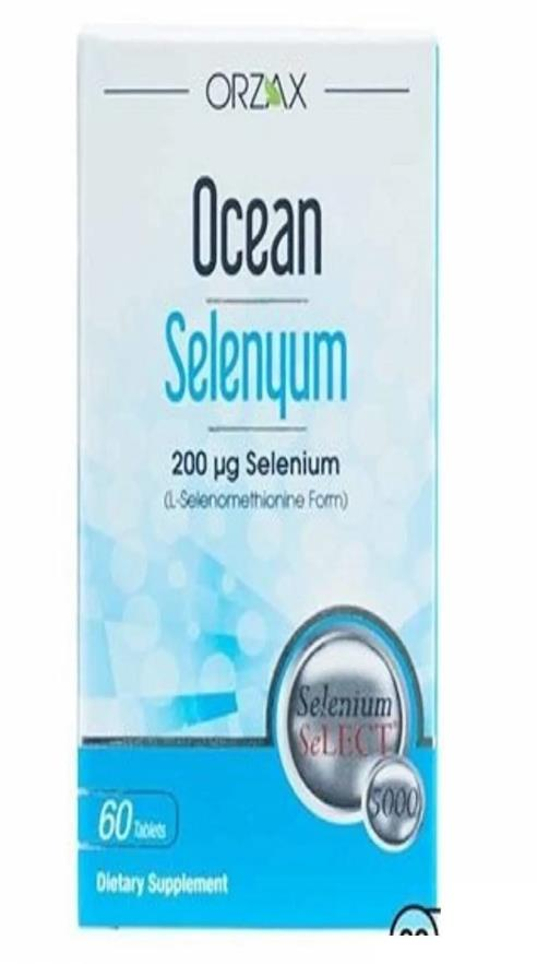 Orzax Ocean Selenyum Takviye Edici Gıda 60 Tablet
