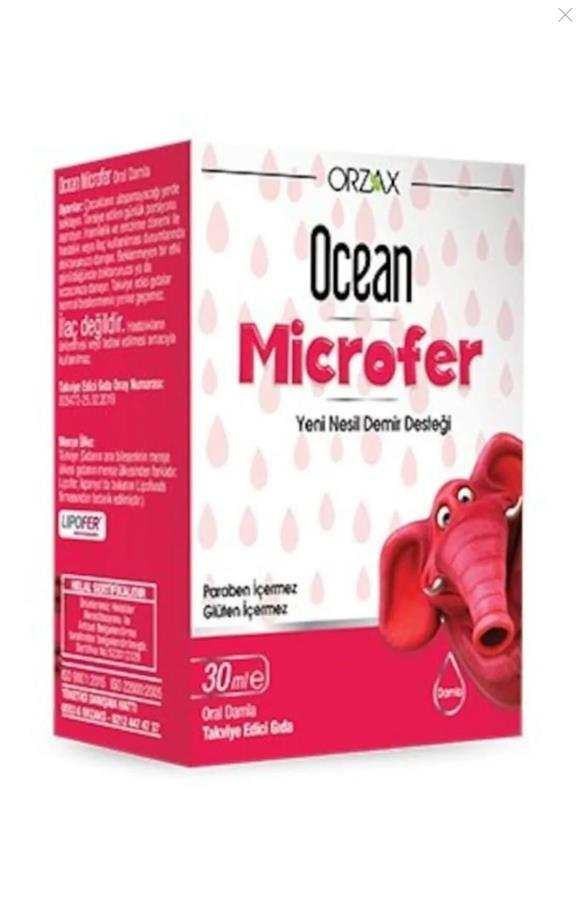 Orzax Ocean Microfer Takviye Edici Gıda 30 ml - Damla