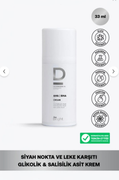 Dermoskin Be Bright AHA - BHA Krem 33 ml