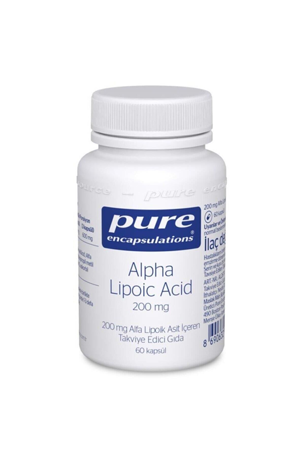 Pure Encapsulations Alpha Lipoic Acid 200 Mg 60 Kapsül