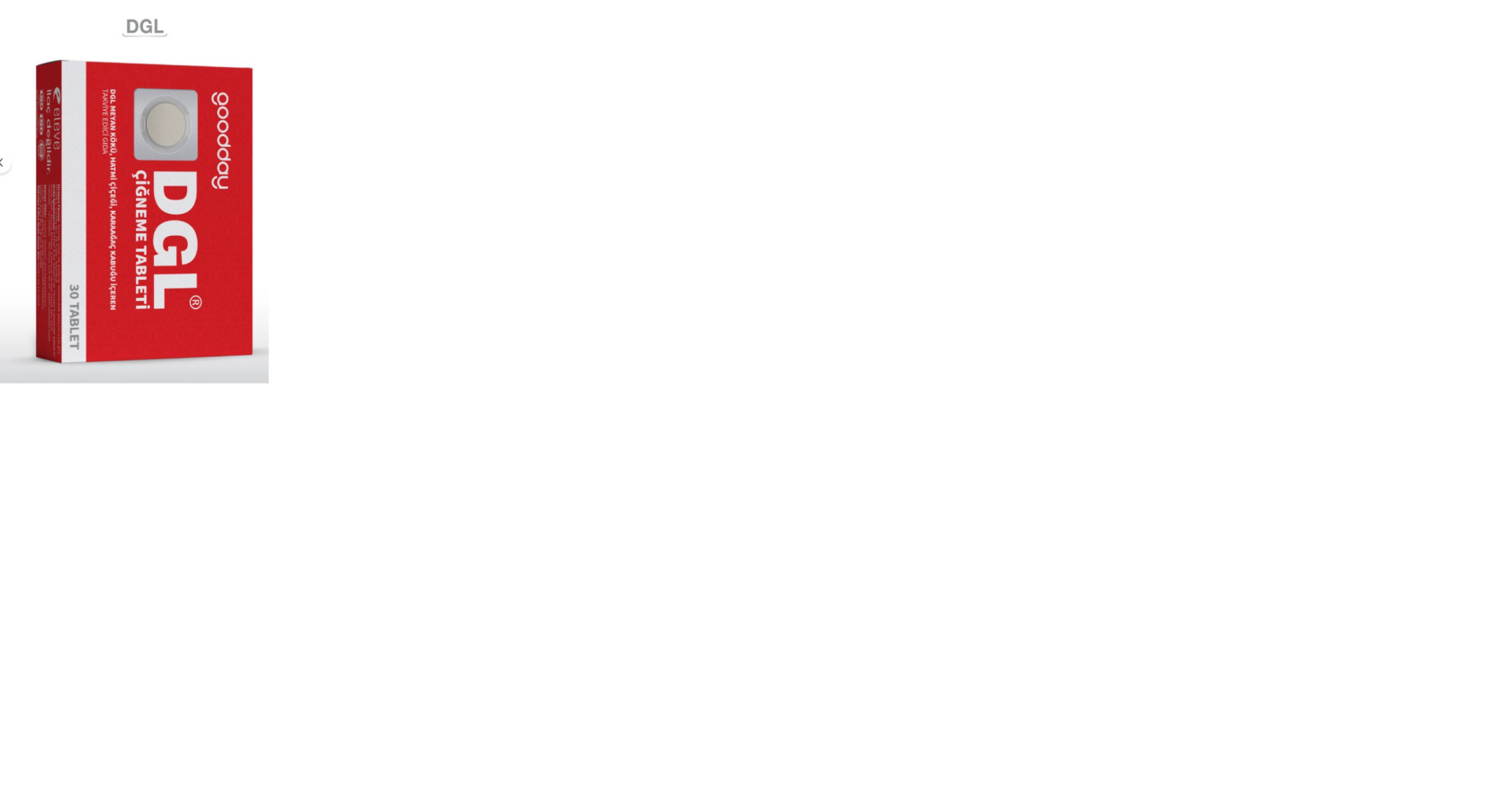 goodday DGL 30 TABLET (ÇİĞNEME TABLET)