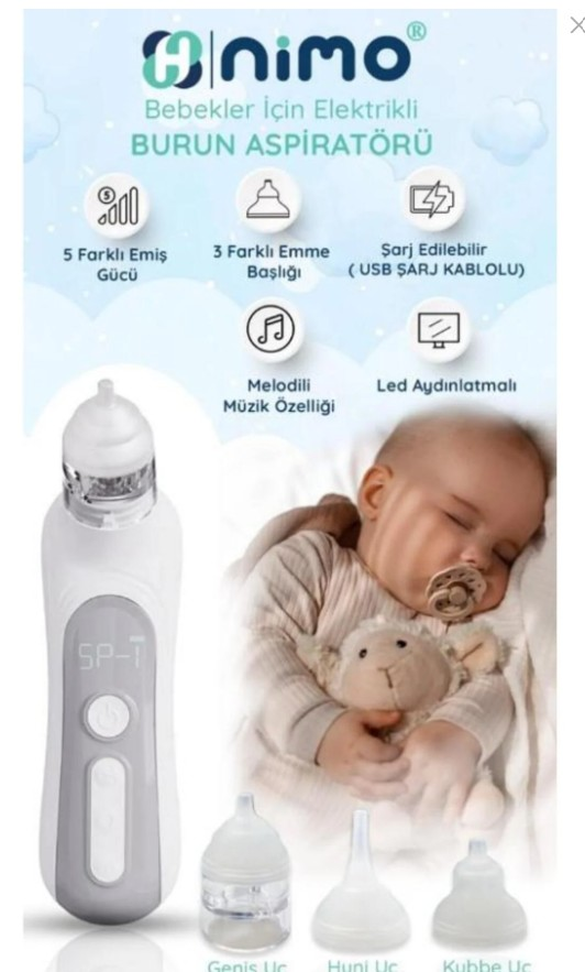 Nimo Elektrikli Burun Aspiratörü Bebekler İçin (H-031)