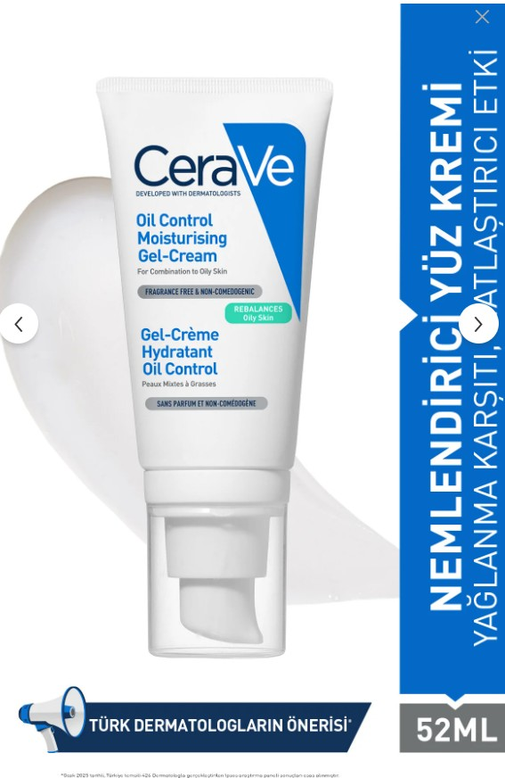 CeraVe Yağlanma Karşıtı Nemlendirici Yüz Kremi 52 ml