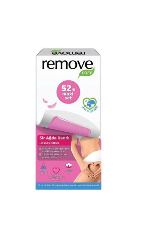 Remove Hassas Ciltler Sir Ağda Bandı 52'li Maxi Set Hassas Ciltler