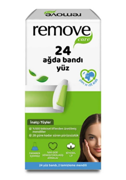 Remove Yüz Ağda Bandı İnatçı ve Sık Tüyler 24'lü