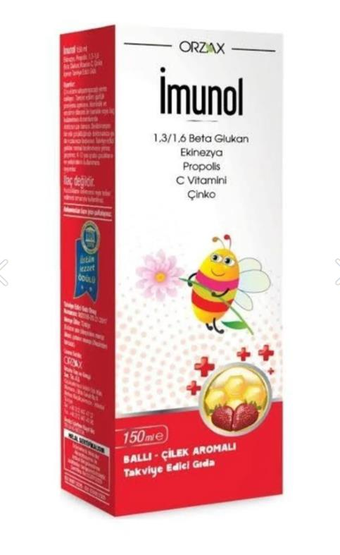 İMUNOL Ocean Ballı Çilek Aromalı 150ml Şurup