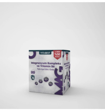 Vitabest Magnezyum Kompleks Ve Vitamin B6 60 Tablet 2.'si %50