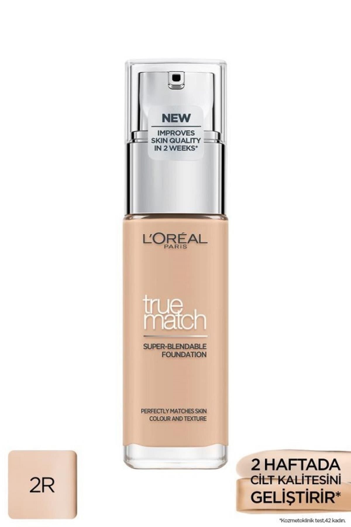 Loreal Paris True Match Foundation 2R Rose Vanilla-Yoğun Kapatıcı Fondöten
