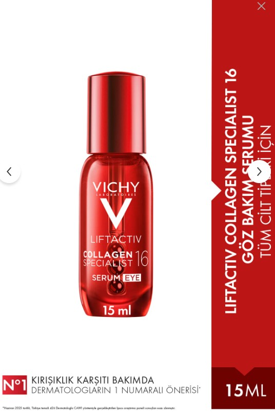 Vichy Liftactiv Collagen Specialist 16 Göz Bakım Serumu 15ml