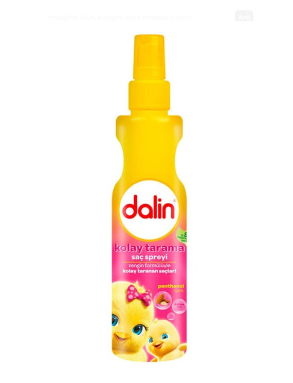 Dalin Kolay Tarama Spreyi 200 ml - Badem Özü ve Panthenol