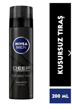 Nivea Men Deep Dimension Tıraş Köpüğü Pürüzsüz Tıraş 200 ml