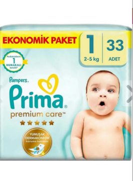 Prima Bebek Bezi Premium Care 1 Beden Yenidoğan 33'lü