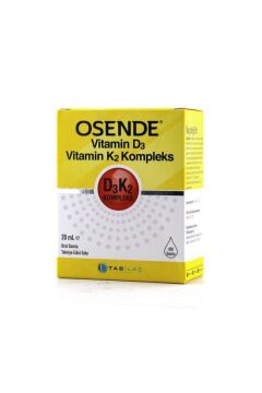 Osende Vitamin D3K2 Kompleks Damla 20 Ml-Takviye Edici Gıda