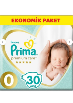 Prima Premium Care Bebek Bezi Beden:0 (1.5-2.5KG) Prematüre 30 Adet Ekonomik Pk