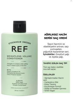Ref Weıghtless Volume Cond. 245 Ml