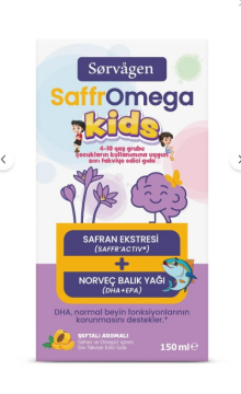Sorvagen SaffrOmega Kids Sıvı Takviye Edici Gıda 150 ml