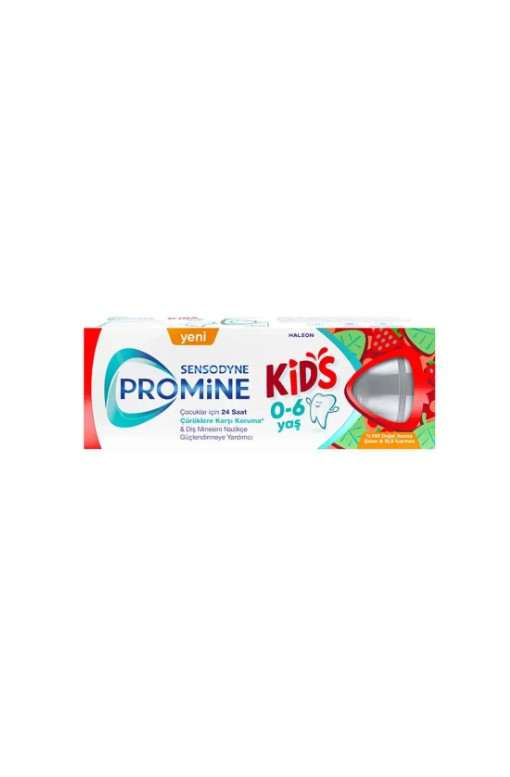 Sensodyne Promine Kids 0-6 Yaş Çilek & Tatlı Nane Aromalı Çocuk Diş Macunu 50 ml