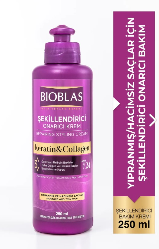 Bioblas Krem 250 Ml Kolajen Keratin Şekillendirici
