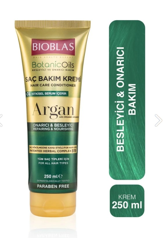 Bioblas Saç Kremi Botanic Oils Argan 250 Ml