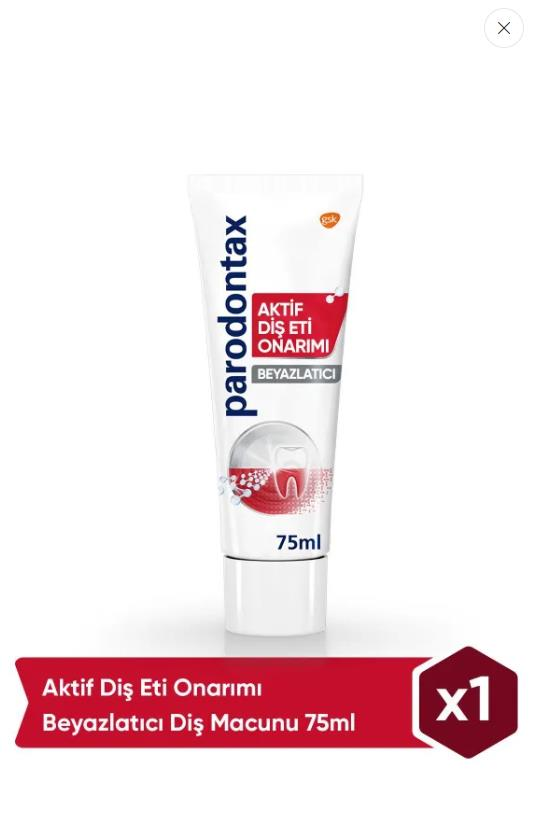 Parodontax Aktif Diş Eti Onarımı Ferahlık + Beyazlatıcı Diş Macunu 75 ml