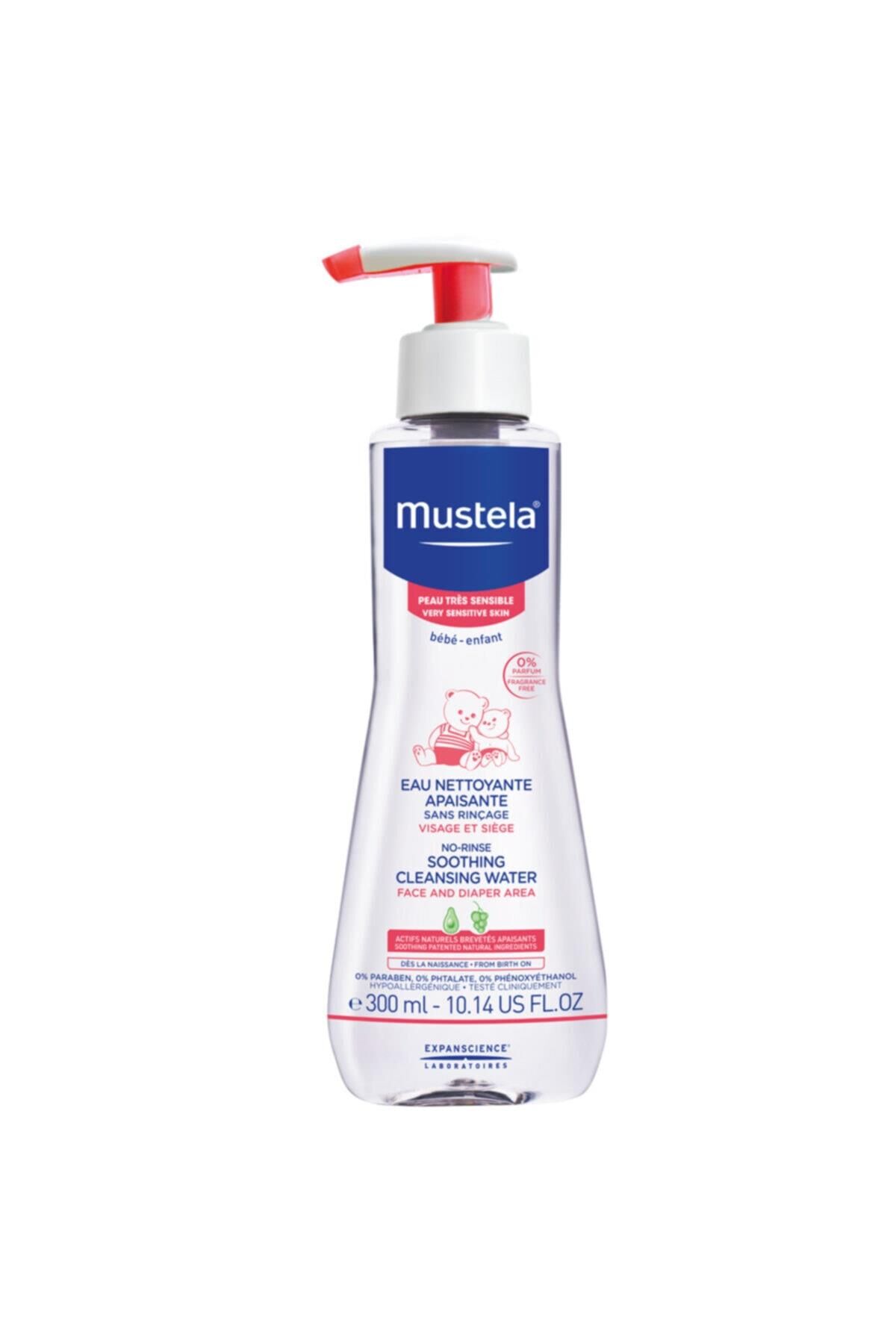 Mustela Çok Hassas Ciltlere İçin Temizleme Sıvısı 300 Ml