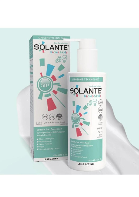 Solante Bebek ve Çocuk 50SPF Güneş Koruyucu Losyon 150 ml