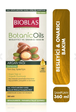Bioblas Şampuan 360 Ml Botanic Oils Argan