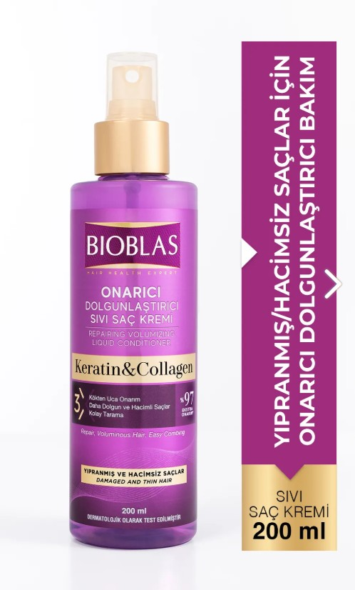 Bioblas Sıvı Saç Kremi 200 Ml Kolojen Ve Keratin