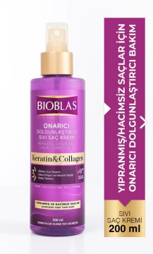 Bioblas Sıvı Saç Kremi 200 Ml Kolojen Ve Keratin