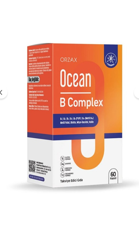 Orzax Ocean B Complex 60 Kapsül