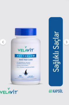 Velavit Phytoglow Anti-Hair Loss 60 Kapsül