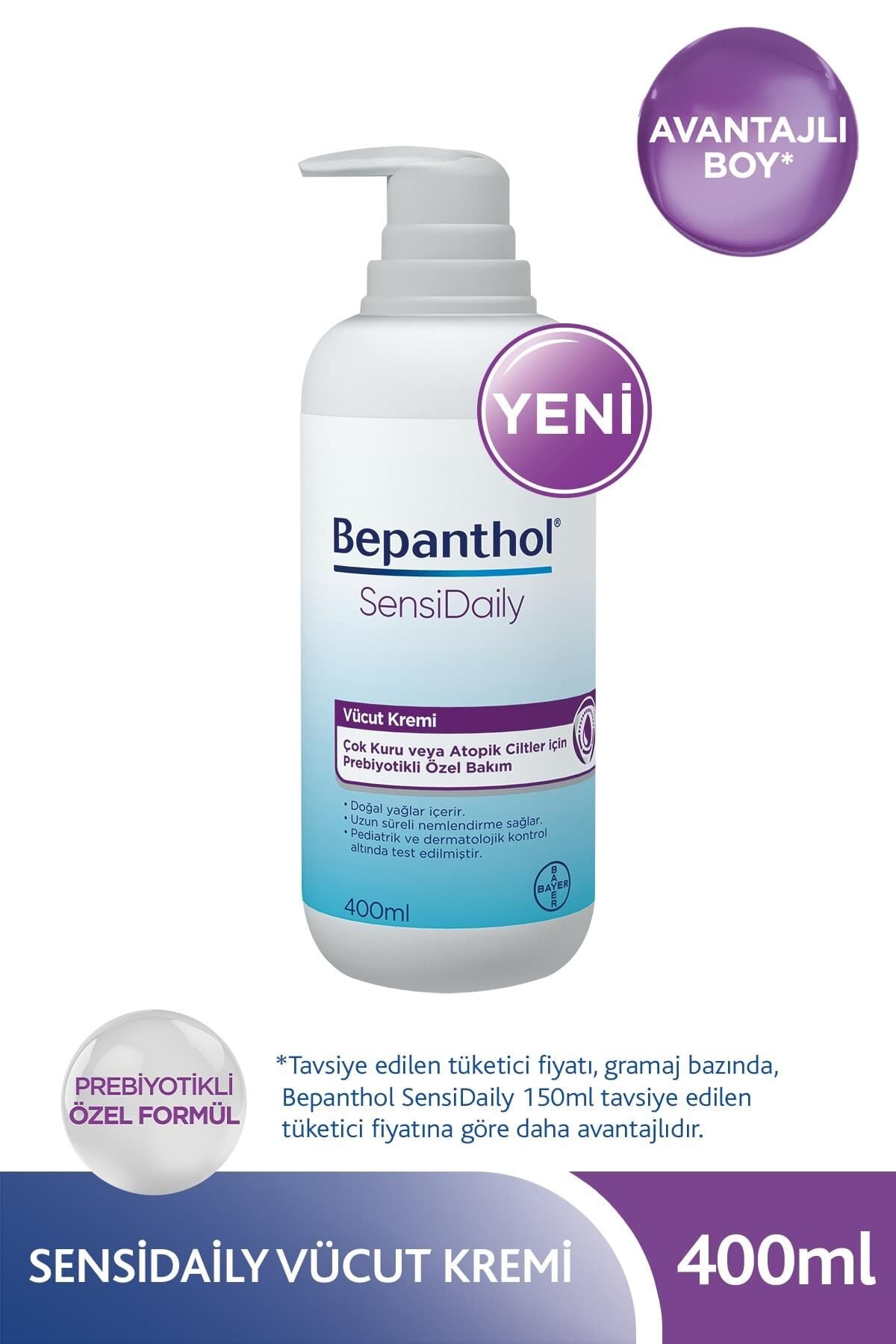 Bepanthol SensiDaily 400 Ml-Vücut Kremi