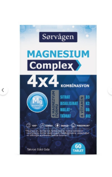Sorvagen Magnezyum Complex 4*4 Kombinasyon 60 tablet