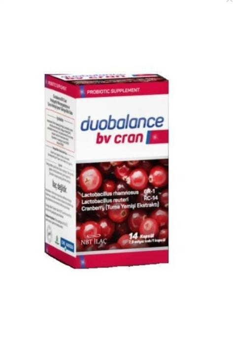 NBT İlaç Duobalance Bv Cran Takviye Edici Gıda 14 Kapsül