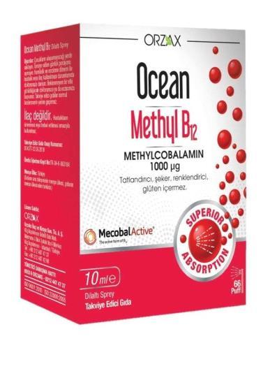 Ocean Methyl Cobalamin B12 Sprey 10 ml