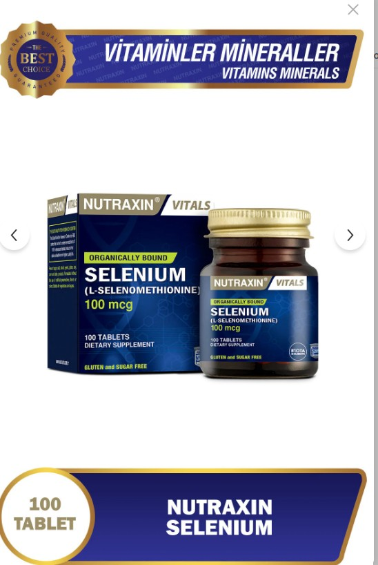 Nutraxin Selenium 100 Tablet