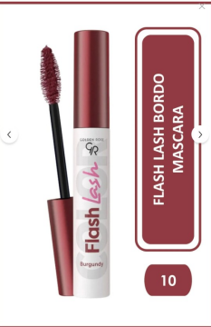 Golden Rose Flash Lash Colored Mascara No:10 Burgundy - Renkli Maskara