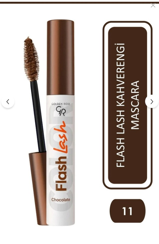 Golden Rose Flash Lash Colored Mascara No:11 Chocolate - Renkli Maskara