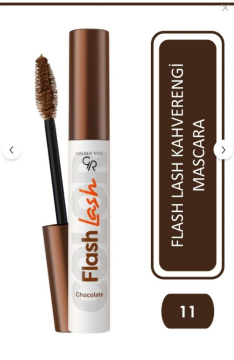 Golden Rose Flash Lash Colored Mascara No:11 Chocolate - Renkli Maskara