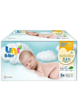 Uni Baby Yenidoğan Islak Mendili 3x40 Adet